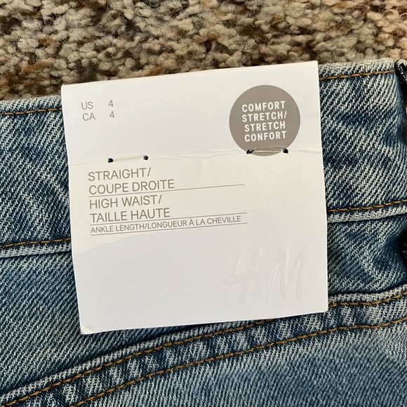 High Waist Straight Jeans w/ button fly - Picture 9 of 14